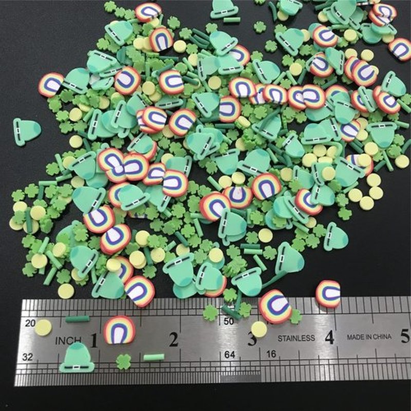 PrettyG 50g Pack Mixes Slices Supplies Polymer Soft Clay DIY Decoration for Resin Nail Art Slime Cake Dessert MS02
