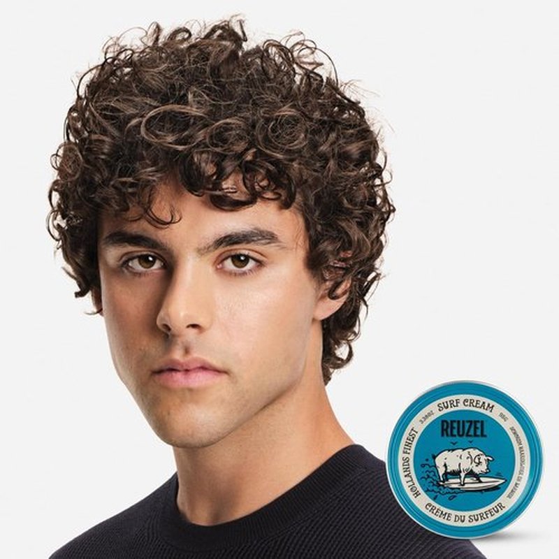Reuzel Surf Texture Cream - Light Hold & Matte Finish, Water Soluble Styling for All Hairstyles | 3.38 oz