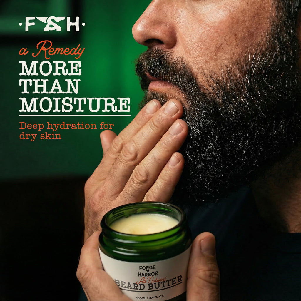 All Natural Beard Butter | Anti-flake, Anti-itch, Light Hold, Hydration & Growth Support | Beard Conditioner & Softener with Shea Butter, Beeswax, Rosehip, Castor & Argan Oils (3.4 Fl Oz (Pack of 1))