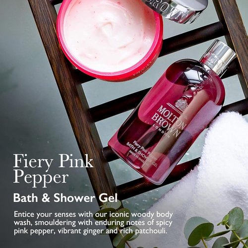 Molton Brown Fiery Pink Pepper Body Wash - Invigorating 10 fl. oz. Cleanser for Energizing Skin