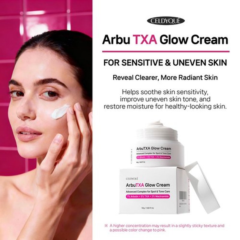 Arbutin 7% + Tranexamic Acid 5% + Niacinamide 2% Intensive Tone Care Facial Cream -Dark Spots, Freckle, Blemishes, Pigmentation, Dull & Uneven-Looking Tone w/ Alpha Arbuitn 20,000 ppm Korean Skincare