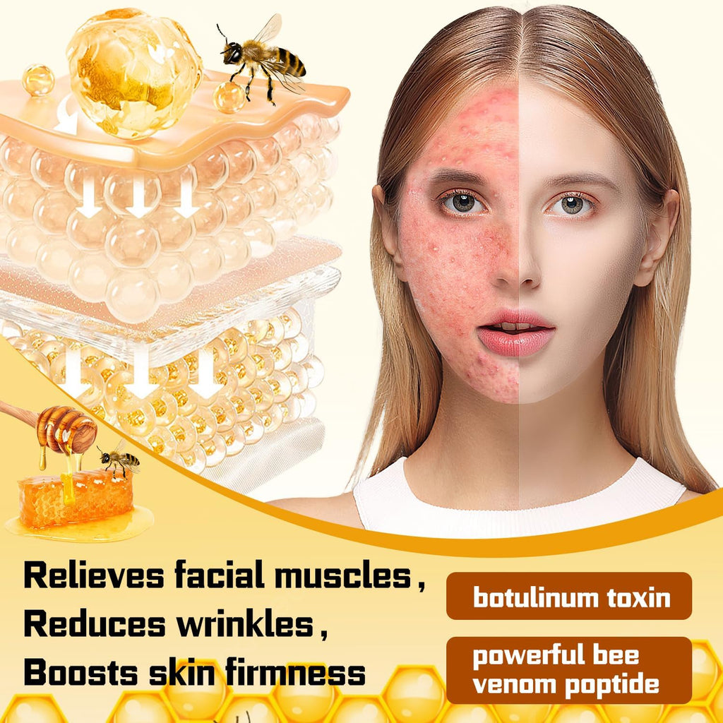 2PCS Bee Venom Skin Treatment Cream, New Bee Venom Comprehensive Cream for Body and Face, Natural Skin Moisturizer, Repairing and Moisturizing