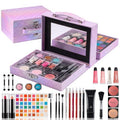 Hot Sugar Makeup Kit for Girls 13-15, Birthday Christmas Makeup Gift Set for Teens 16-18, All in One Beginner Makeup Kit for Women Full Kit (Purple Diamond)
