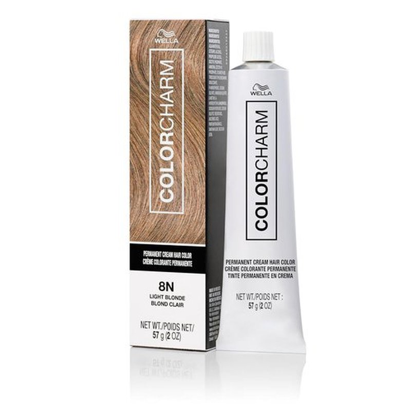 COLORCHARM Permanent Cream Hair Dye - High Lift Blonde Color with Natural Warm Tones | 100% Gray Coverage | 2 oz.
