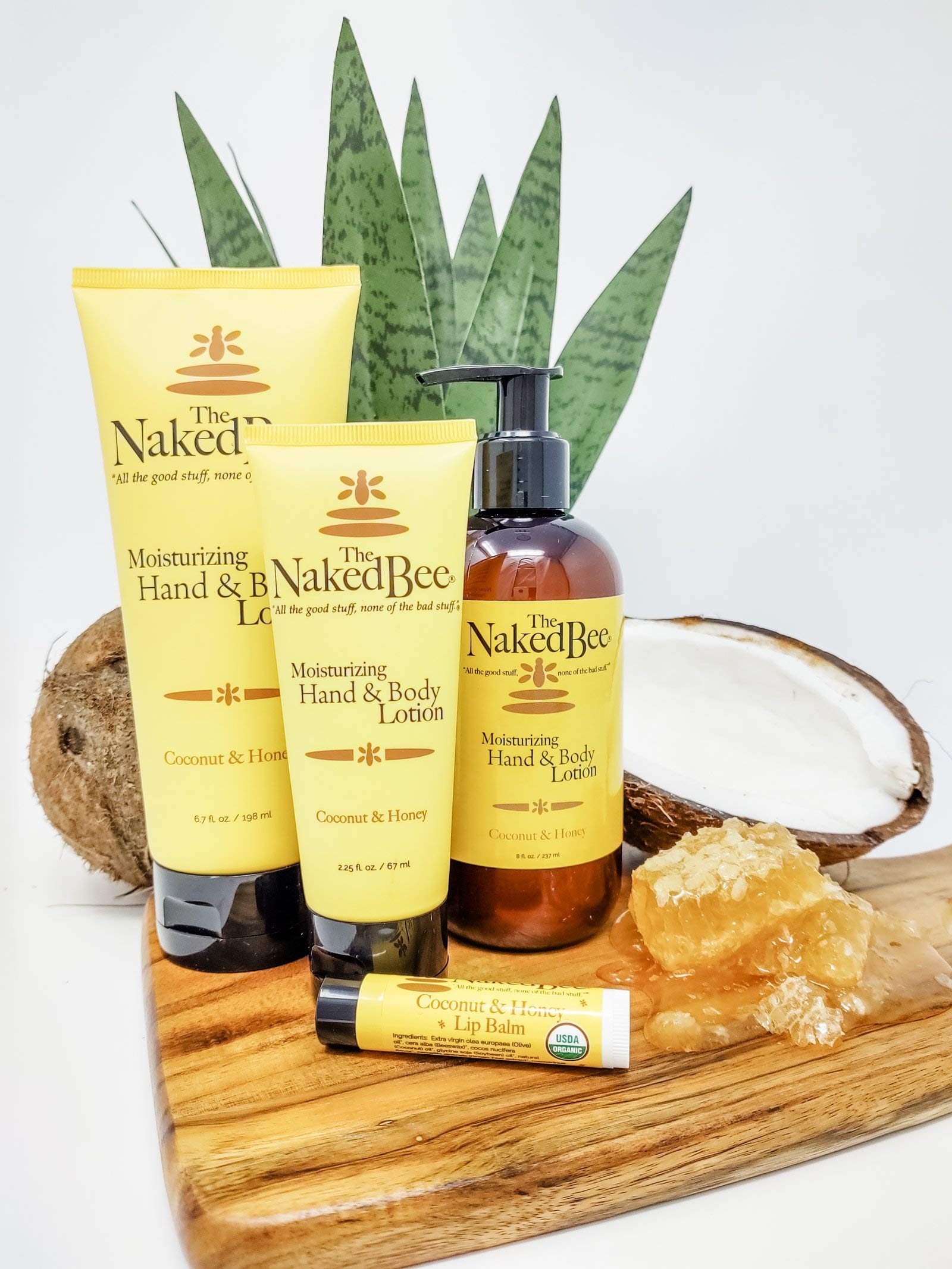 The Naked Bee Nourishing Body Lotion for All Skin Types (6.7 oz) Moisture Replenishing Lotion for Dry Skin with Cococnut & Honey