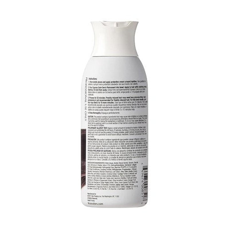 Kiss Express Semi-Permanent Hair Color - Vivid Pigmented Dye for Vibrant Hair | Gentle Formula, Gray Coverage, 3.5 oz (Black, 2 Count)