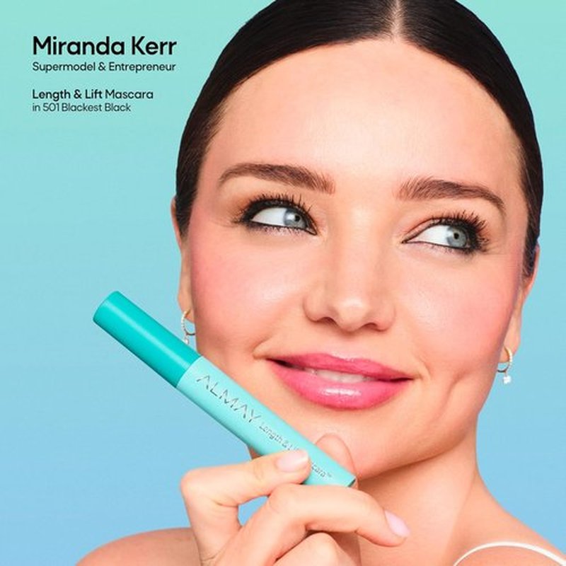 Almay Lengthening Mascara - Volume & Lift, Hypoallergenic, Fragrance-Free | 010 Blackest Black, 0.24 fl oz