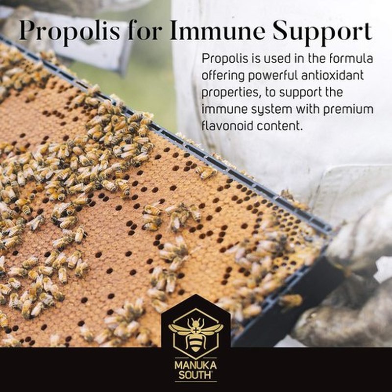 Manuka Honey Drops UMF 15+ | MGO 514+ & Propolis - Natural Soothing Drops with Lemon & Honey Flavor - 25 Count