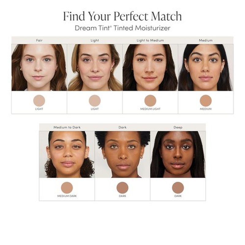 Jane Iredale Dream Tint - Lightweight Tinted Moisturizer with SPF 15 | Sheer Coverage for All Skin Types, Vegan & Cruelty-Free