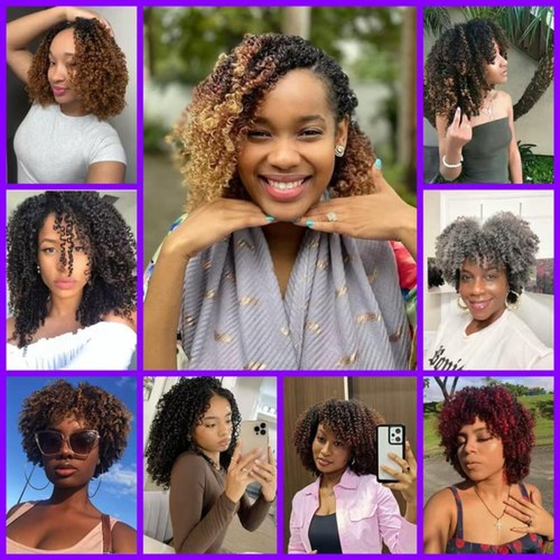 Aeyab Yanky Twist Crochet Hair for Black Women 8 Inch Mini Twist 8 Packs Crochet Braids Hair Spring Twist Hair Pre-Looped Synthetic Hair Extensions (1B)