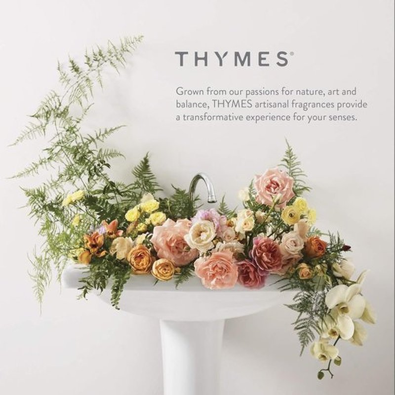 Thymes Moisturizing Hand Wash Soap - Luxurious Glycerin & Aloe Vera Formula - Floral Goldleaf Gardenia Scent (8.25 oz)