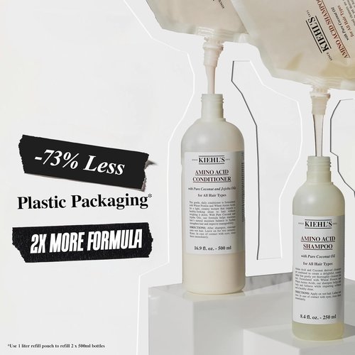 Kiehl's Amino Acid Conditioner Duo - Strengthening & Moisturizing Hair Treatment | Jojoba & Coconut Oil