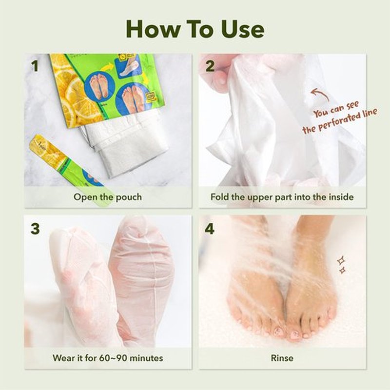 Purederm Shiny & Soft Foot Peeling Mask (3 pack) - For smooth and moist baby skin with Exfoliating peel off Calluses, Dry Skin, Cracked Heels - Men and Women