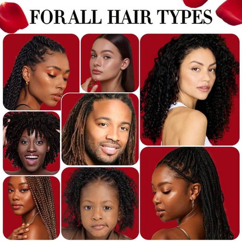 Rose Water for Hair Loc Spray Moisturizing Refreshing for Locs - Rose Water Hair Scalp Moisturizer - Hydrating Dreadlock Moisturizer to Nourish the Scalp Rosewater & Peppermint Spray Prevents Dry