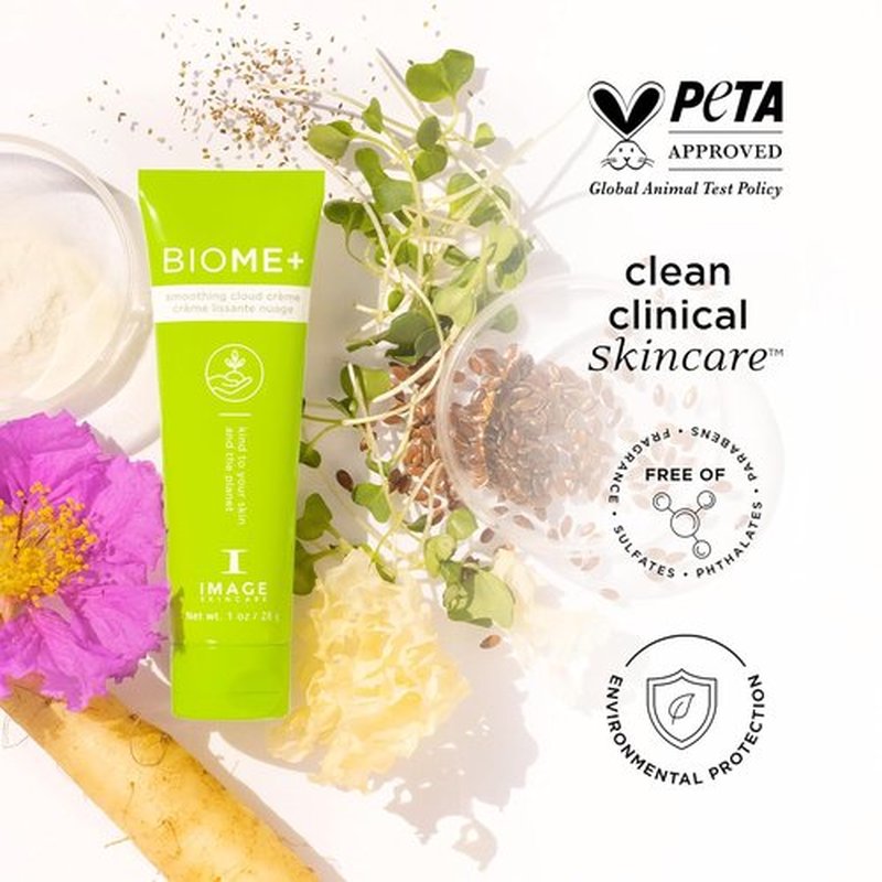 IMAGE Skincare BIOME+ Smoothing Cloud Crème - Microbiome-Friendly Night Cream for Enhanced Skin Moisture