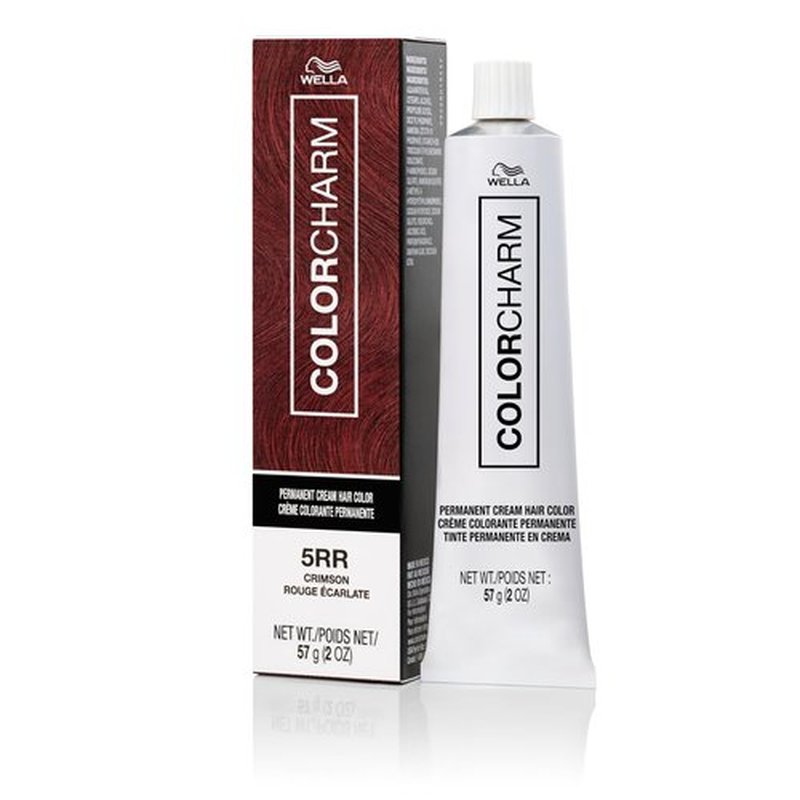 COLORCHARM Permanent Cream Hair Color, 5RR Crimson, 2 oz.