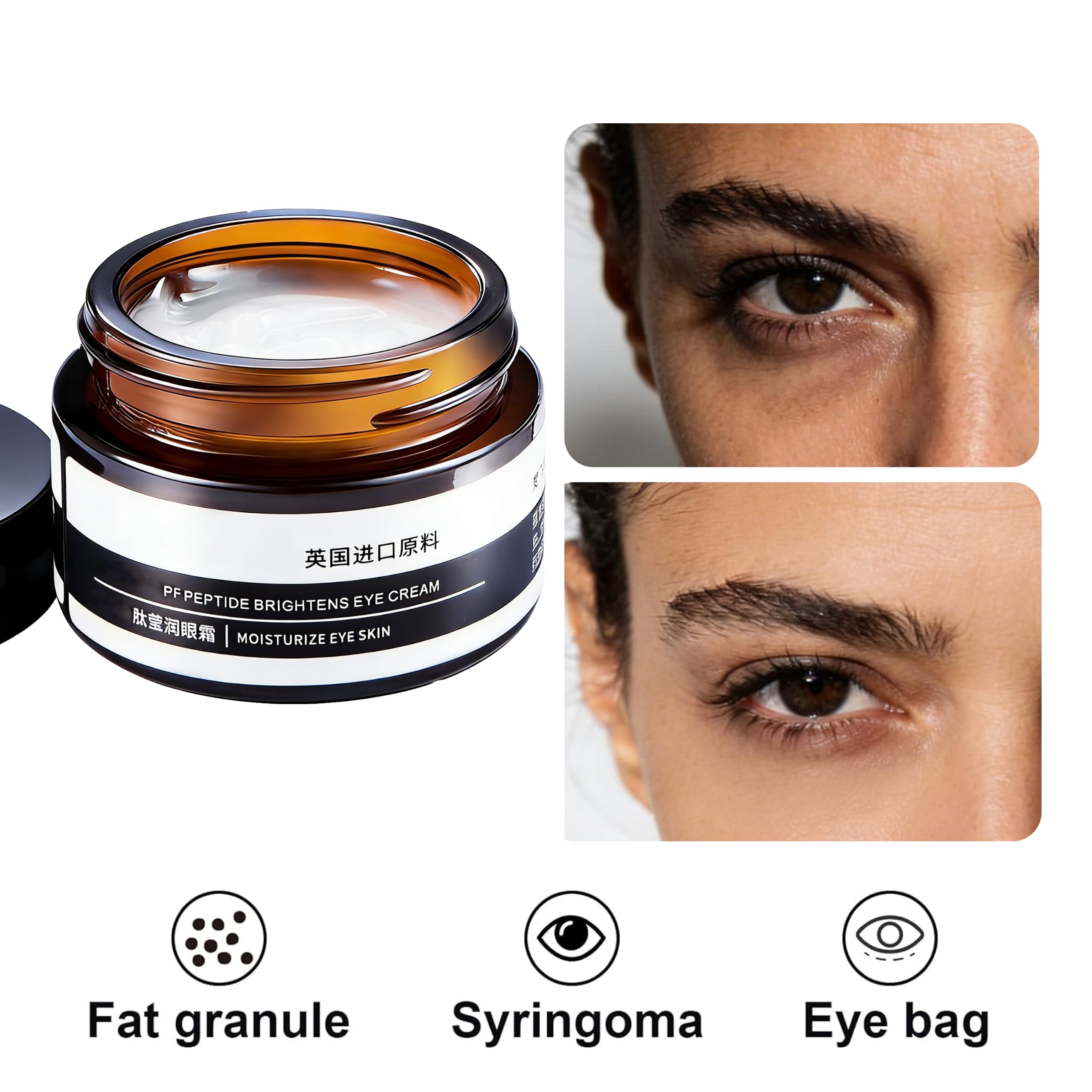 SEPOVICA Peptide Eye Cream – Hydrating & Firming for Under Eye, 1 oz, 2Pack