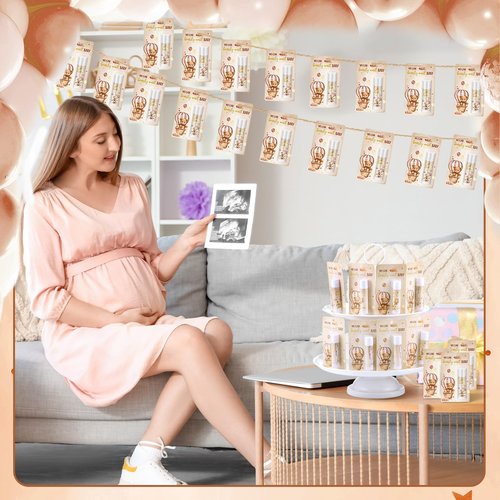 Dansib 50 Pack Bear Themed Baby Shower Favor Baby Shower Lip Balm Bulk We Can Bearly Wait Party Thank You Gifts for Gender Reveal Guest Games Prizes Thanksgiving Party Supplies