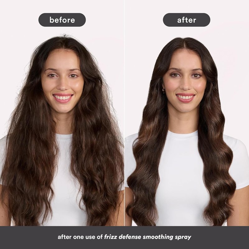 VERB Frizz Defense Smoothing Spray - Anti-Frizz Shield & Heat Protection for Sleek Styles - 8 oz