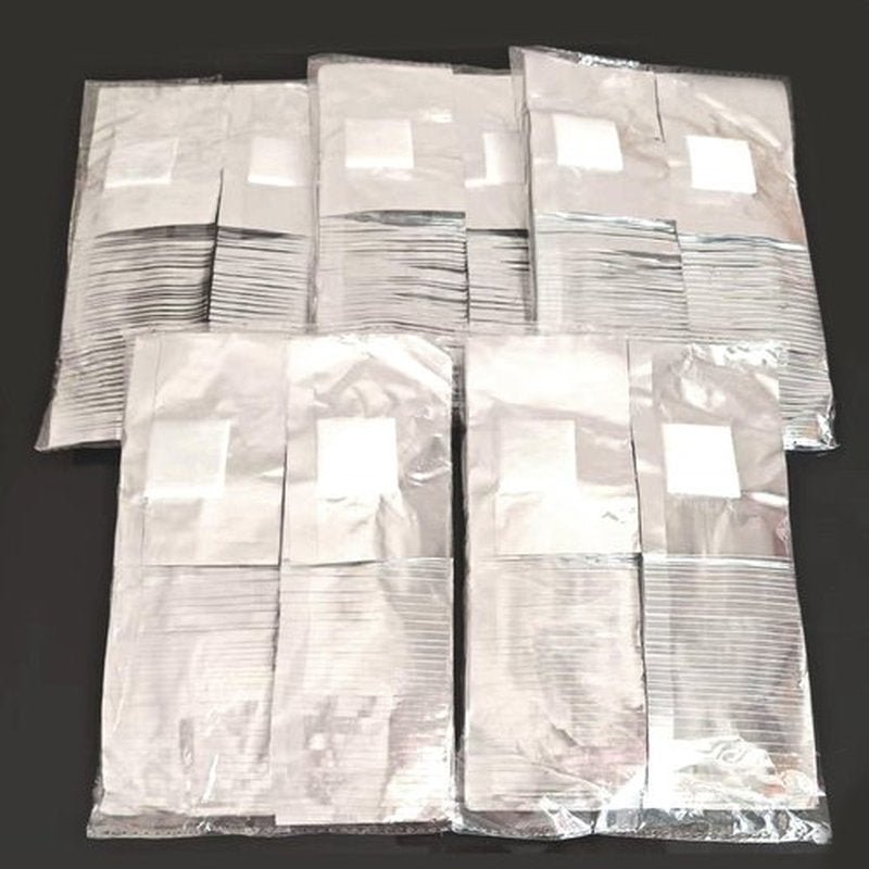 1000PCS Nail Polish Remover Foil Wraps, Nail Polish Remover Wrap with 1.18'' Pre-attached Lint Free Cotton Pads, Foil Wraps Aluminium Soak Off Gel Nail Polish Removal Tool Finger