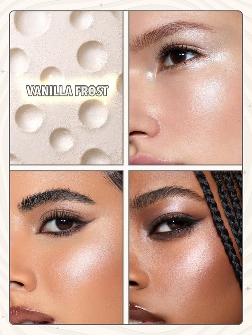SHEGLAM Lunar Glow Highlighter, Silky Creamy Eyeshadow-Vanilla Frost, Shimmery Finish, Vanilla Frost