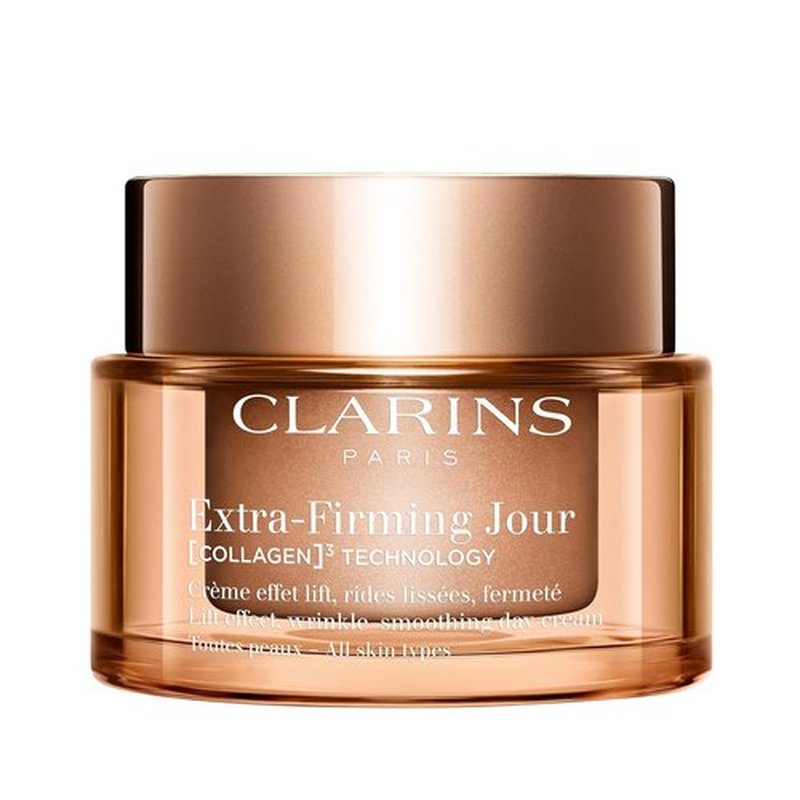 Clarins Extra-Firming Day Moisturizer - Firming Anti-Aging Face Cream with Collagen & Niacinamide | Refillable | 1.7 Oz