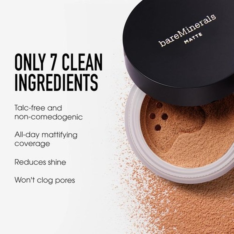 bareMinerals Original Matte Loose Powder Foundation - SPF 15, Sheer-to-Full Coverage, Reduces Shine, Sensitive Skin