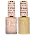 DND Gel Polish Set - Coquette Collection | UV/LED Gel & Air Dry Nail Lacquer Duo, 078 Rose Nude, 0.5 Fl Oz