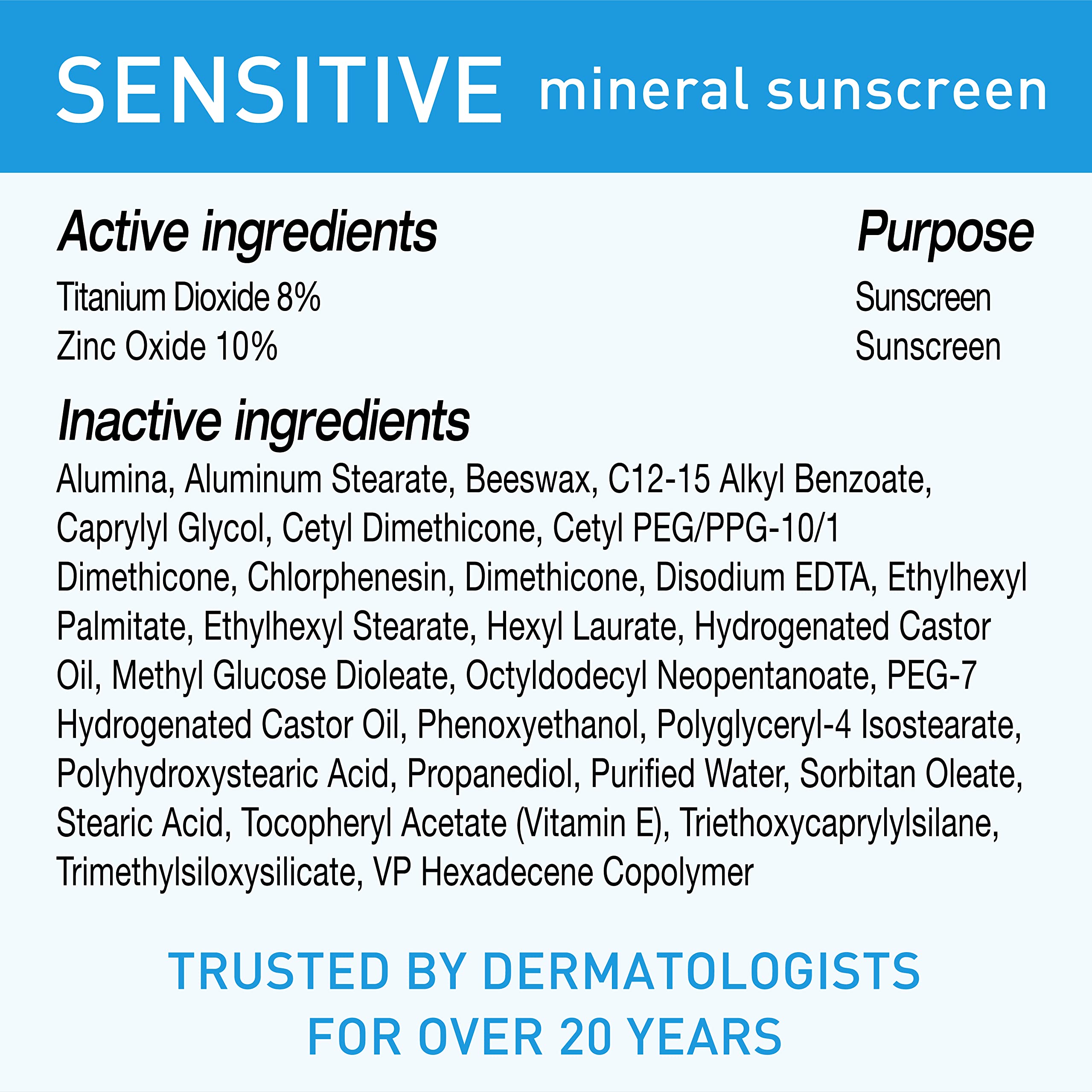BLUE LIZARD Sensitive Mineral Sunscreen with Zinc Oxide, SPF 50+, Water Resistant, UVA/UVB Protection with Smart Bottle Technology - Fragrance Free, 5 oz