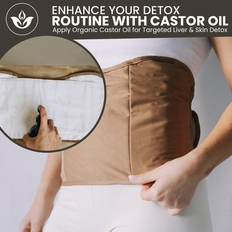 Trust Your Gut Organic Golden Castor Oil, 100% Pure Cold-Pressed Hexane-Free Extra Virgin Oil for Colon Cleansing, Gut Wellness, Skin Care, Healthy Nails & Hair Growth - 4 oz