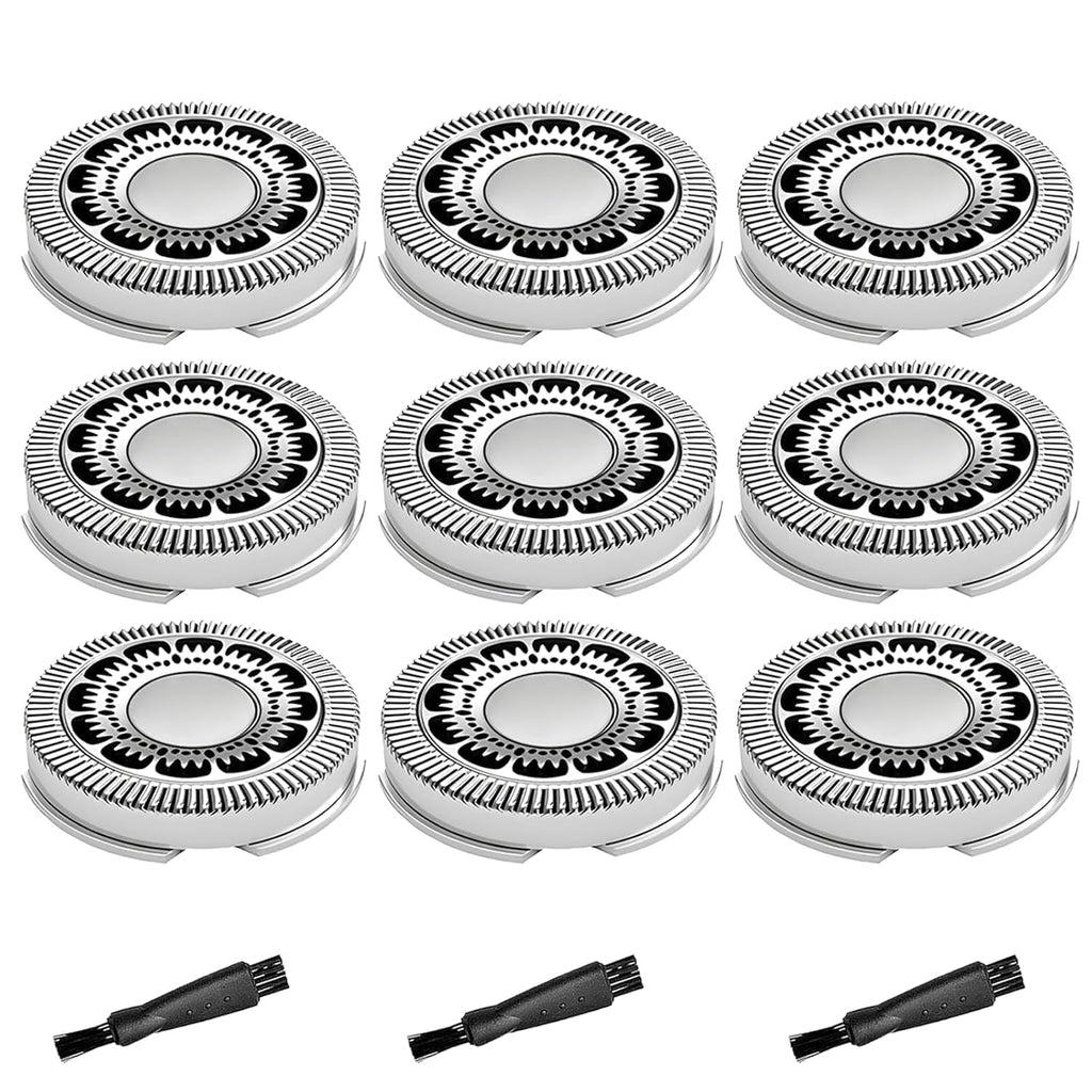 SH90 Replacement Heads Compatible with Philips Norelco Series 9000(S9xxx) 8000(S8xxx), Precision Blades for S9311 S8950 SW6700 SW9700 Razor Replacement Head,9 Pack