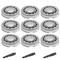 SH90 Replacement Heads Compatible with Philips Norelco Series 9000(S9xxx) 8000(S8xxx), Precision Blades for S9311 S8950 SW6700 SW9700 Razor Replacement Head,9 Pack