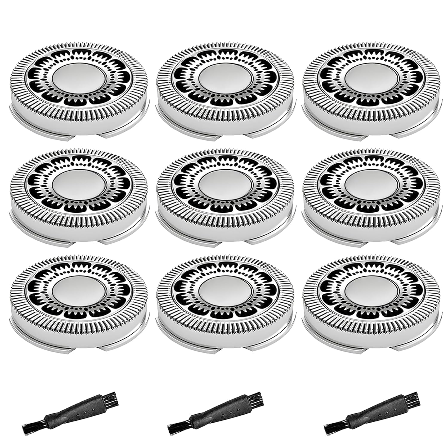 SH90 Replacement Heads Compatible with Philips Norelco Series 9000(S9xxx) 8000(S8xxx), Precision Blades for S9311 S8950 SW6700 SW9700 Razor Replacement Head,9 Pack
