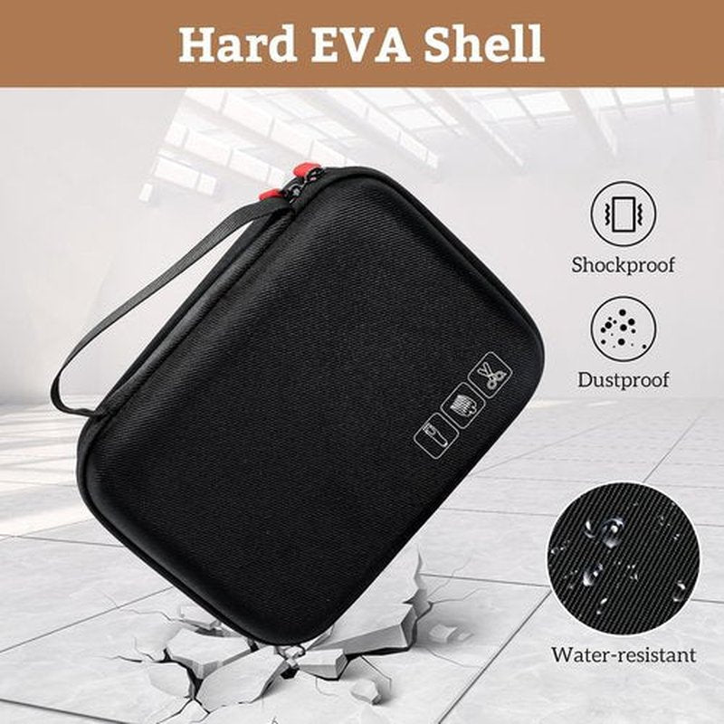 ProCase Hard Travel Case - Hair Clippers Organizer for Hatteker, Oneisal, Wahl 5Star & Andis - Black