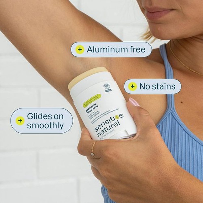 ATTITUDE Deodorant for Sensitive Skin - Aluminum Free, Vegan & Gentle - Long-Lasting Vanilla Cream, 2.64 Oz