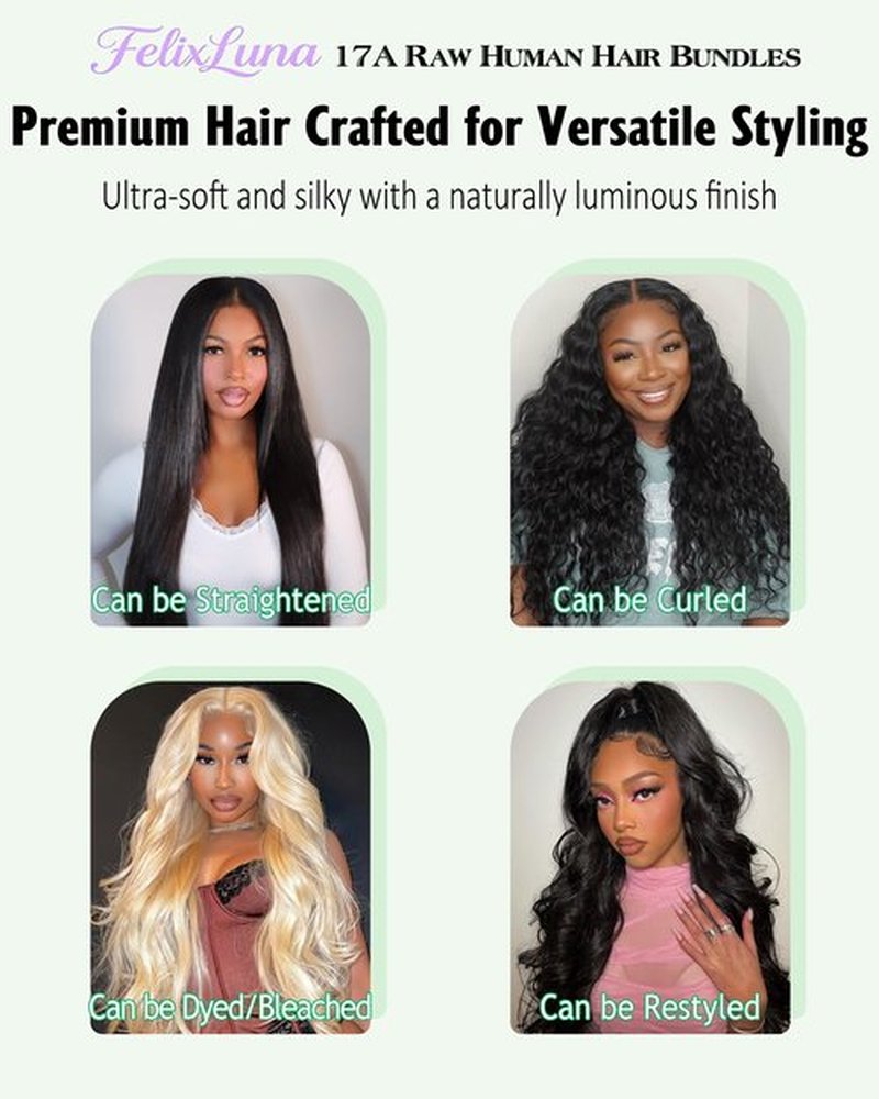 17A Premium Body Wave Bundles Human Hair,High Ratio Raw Bundles Human Hair,Cuticle Aligned,Reinforced Ultra Thin Weft,Retains Silky Soft After Multiple Washes,2 years Lifespan (18 Inch)