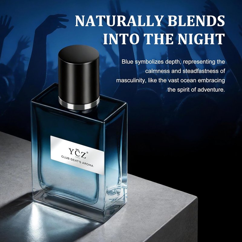 Ycz Club Cologne for Men - Long-Lasting Nightclub Essential Fragrance | 1.7oz Aromatic Woody Notes