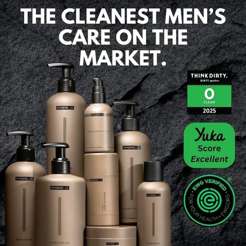 HygieneLab Men's Deodorant - Aluminum-Free, EWG Verified, Non-Toxic Cedar Drift Scent for Sensitive Skin
