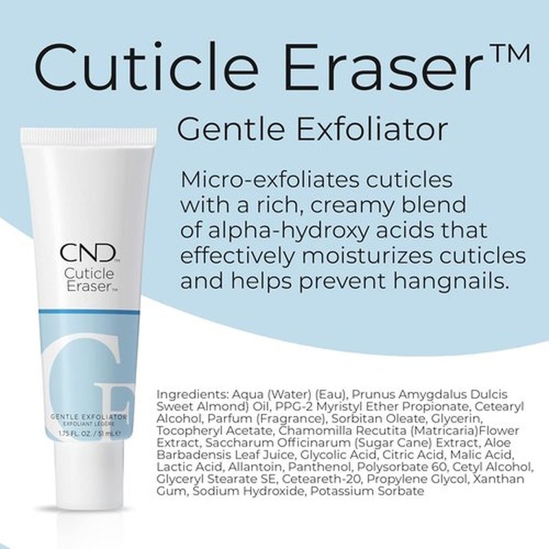 CND Cuticle Couple - SolarOil & Cuticle Eraser | Natural Blend Oils for Moisturizing & Gentle Exfoliation, 0.5 fl oz