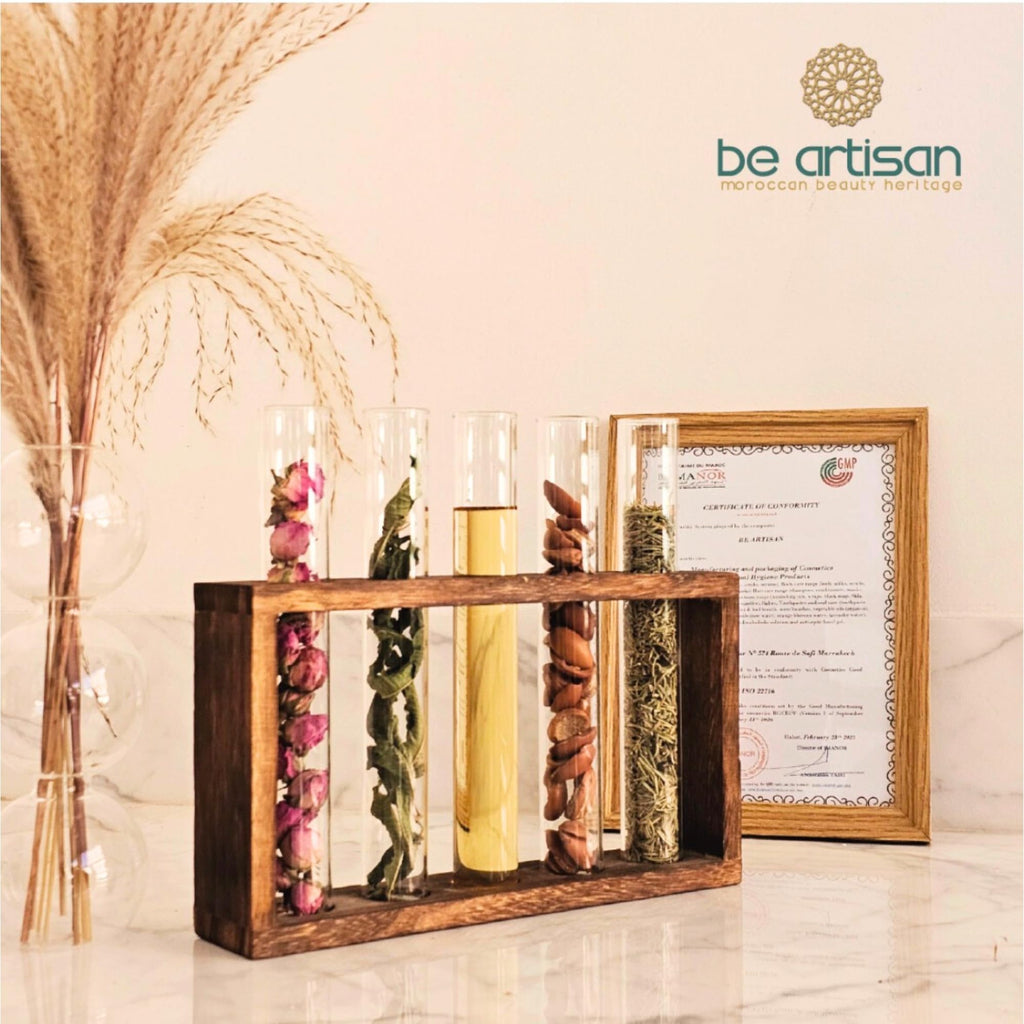 Be Artisan Organic Moroccan Argan Oil – Cold-Pressed Facial, Hair & Body Oil – Hydrating, Nourishing & Multi-Use – Vitamin E & Antioxidants – Face, Hair, Nails, beard – 50ml