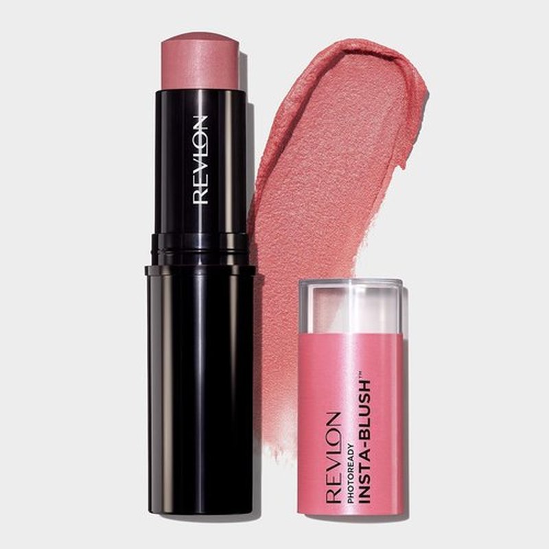 Revlon PhotoReady Insta-Blush Stick - High Impact Berry Kiss Color | Cream to Powder Formula, 1.15 Oz