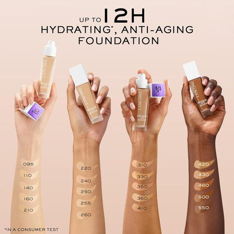 Lancôme Renergie Lift Makeup Foundation - Lightweight Hydrating Formula, SPF 27, Anti-Aging, Medium-Full Coverage