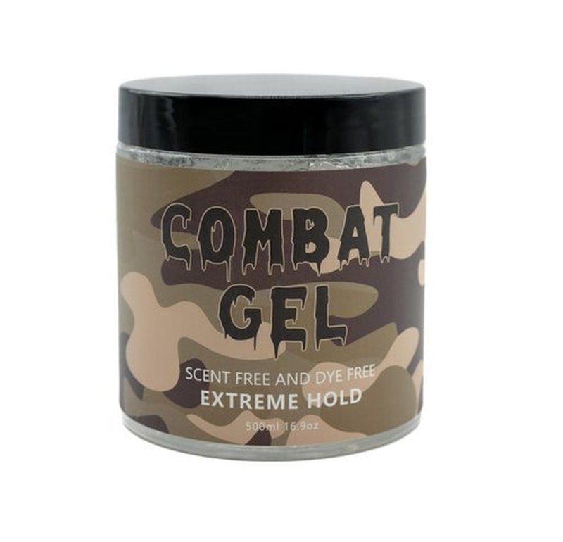 Combat Gel extreme hold hair gel (500 ML, Unscented)
