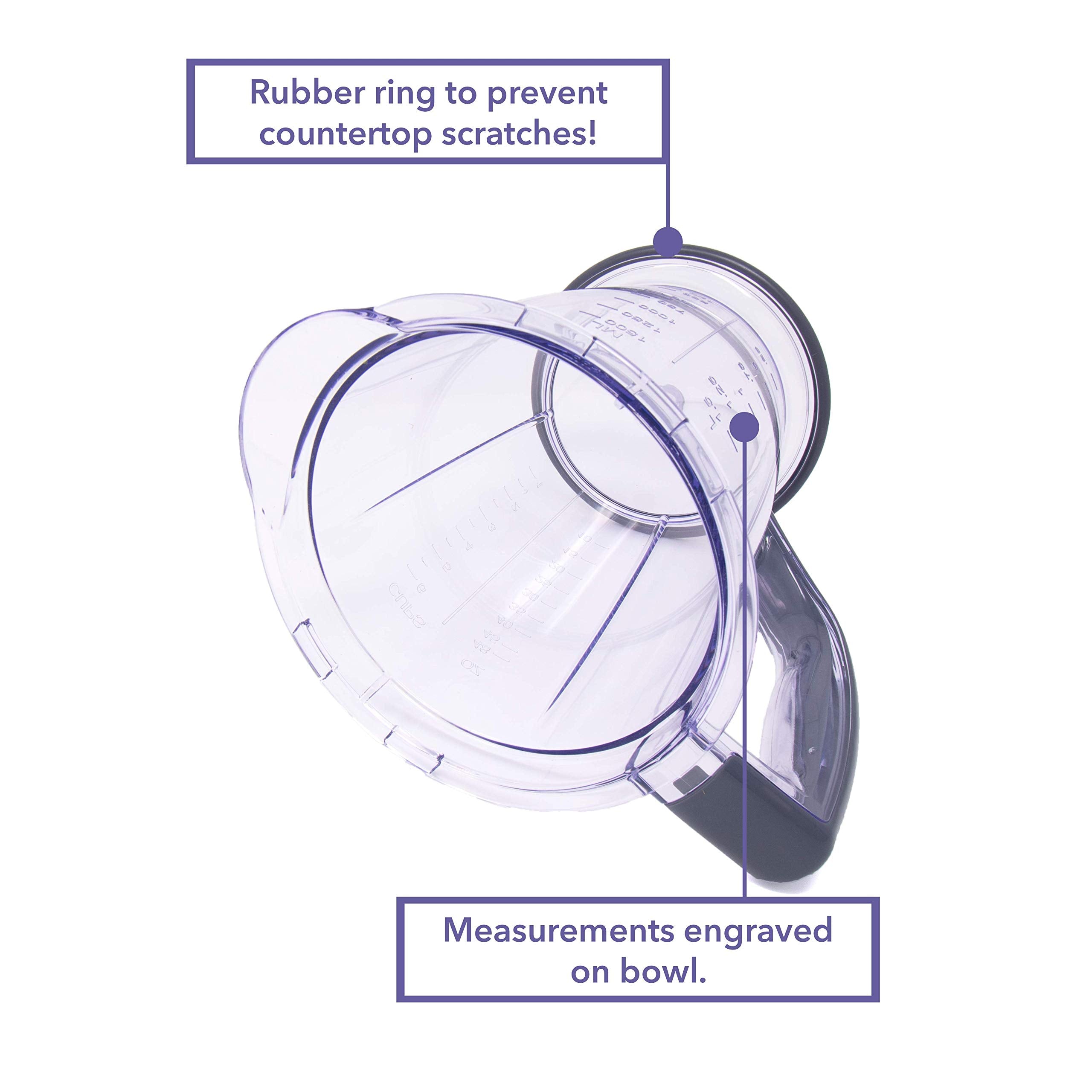Enbizio Blender Replacement Parts for Ninja Master Prep Qb900B (48 oz Pitcher bowl)