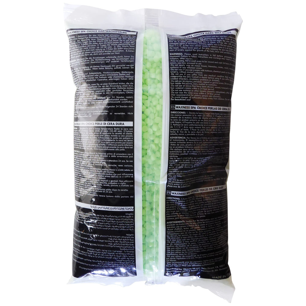 Waxness Spa Choice Rosin Free Multidirectional Hard Wax Lime 2.2 lb / 1 kg