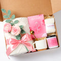 Birthday Gifts for Women, Pink Gift Basket, Get Well Soon Care Package for Women, Hug in A Box, Self Care Gifts for Mom Friend Sister Wife Girlfriend Coworker Teacher Nurse
