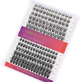 Wleec Beauty Lash Clusters DIY Eyelash Extensions, 156PCS Individual Lashes D Curl Clusters Eyelash Extensions (LC85, 2 Styles Mix 10-16mm)