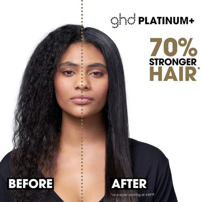 GHD Platinum+ Styler - Professional 1" Flat Iron Hair Straightener for Stronger, Shinier Hair