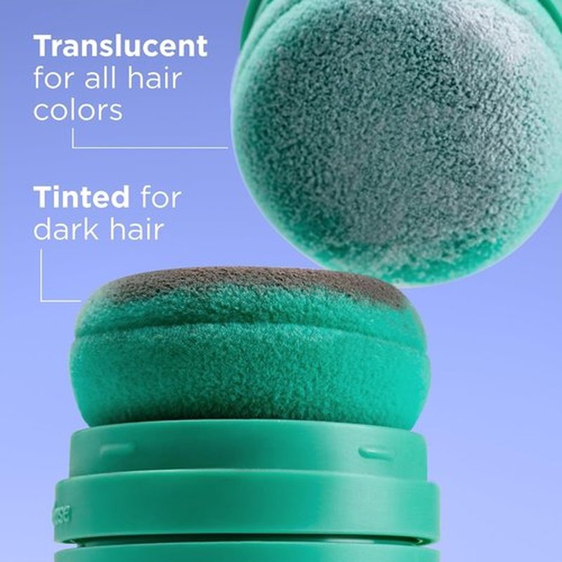 Briogeo Style + Treat Dry Shampoo Puff - Non-Aerosol, Talc-Free Oil Absorption | Vegan Volumizing Powder | 0.5 oz
