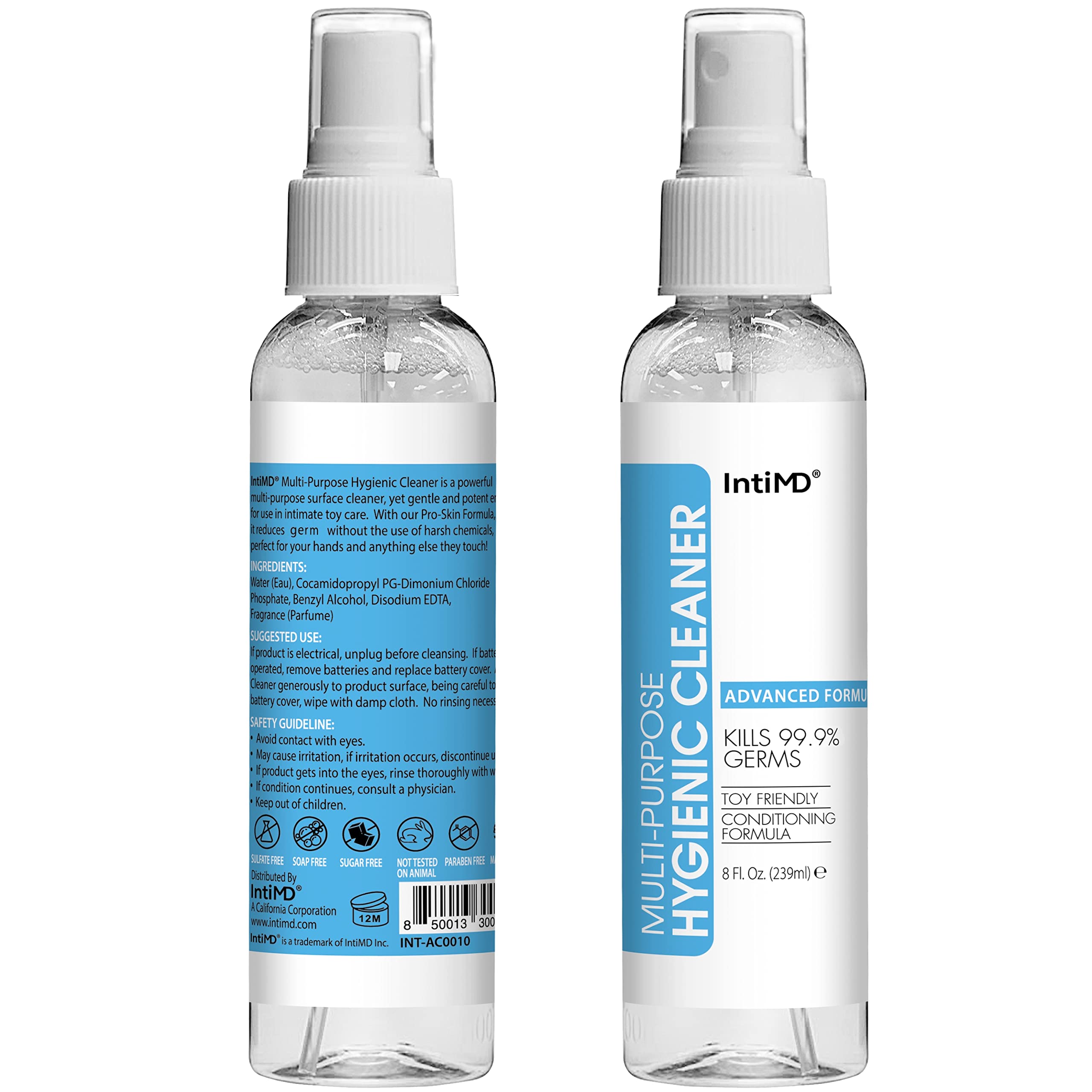 IntiMD Multi-Purpose Hygienic Toy Cleaner, Pro-Skin Formula, Silicone Safe